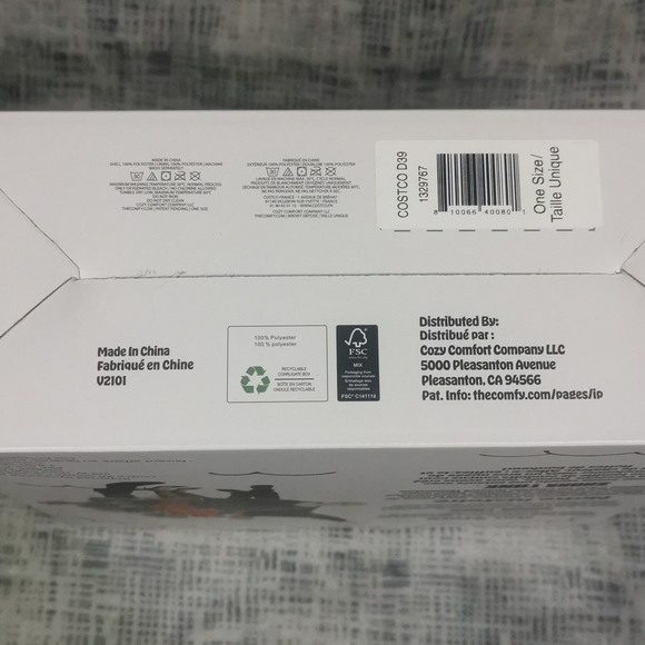 The Comfy Original Luxurious Sherpa Lined Wearable Blanket Charcoal NWT NEW - Picture 9 of 13